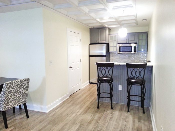 In-law suites, such as this basement converted into a parent's apartment, are becoming popular as more parents move back in with their adult children. (Photo courtesy of member Laurel E. of Simpsonville, South Carolina)